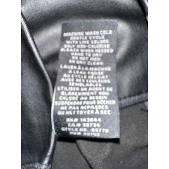 7 For All Mankind Moto Legging Womens Size XS Black Faux Leather Wide Waistband - Picture 10 of 10